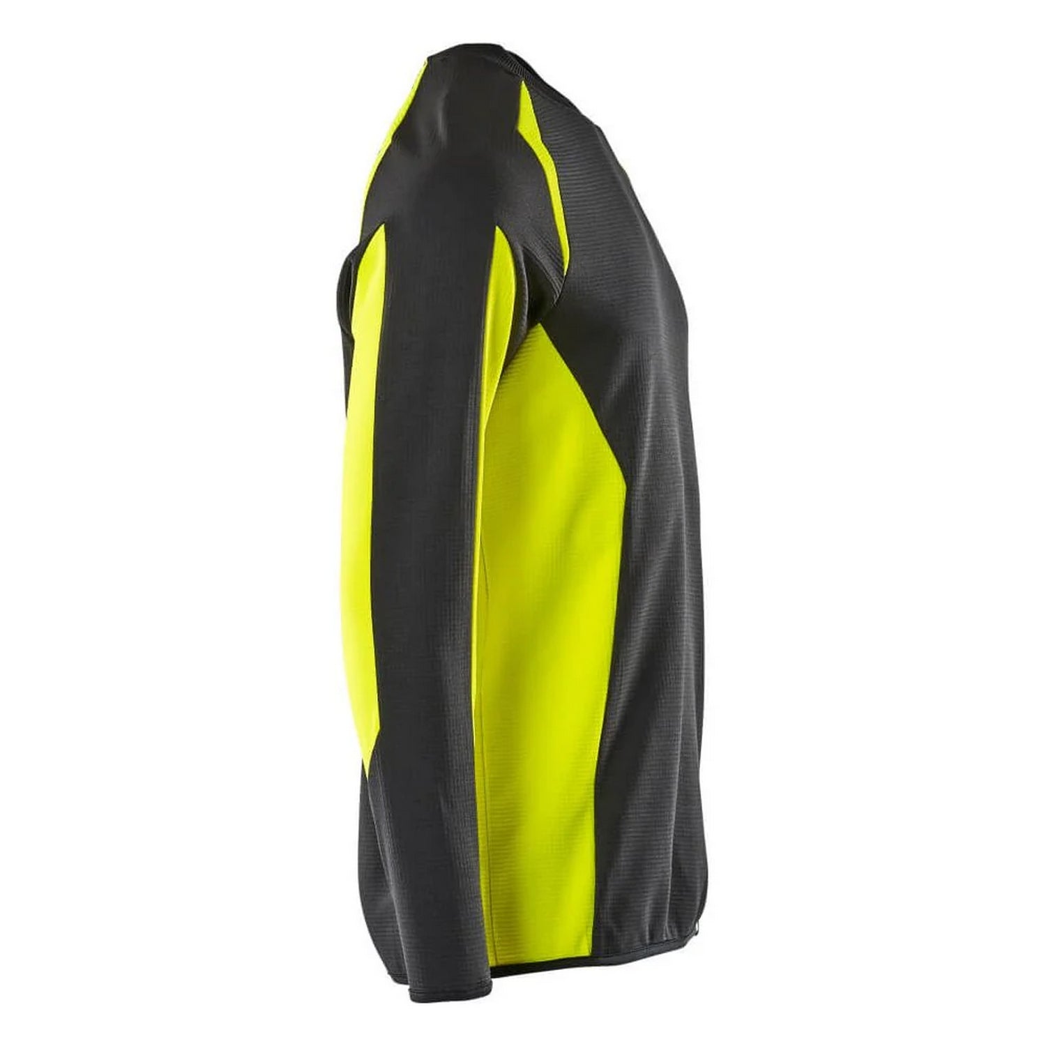 Black-Hi Vis Yellow - Side - Mascot Mens Accelerate Safe Sweatshirt
