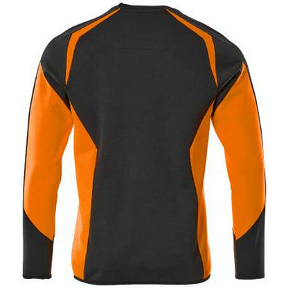 Dark Navy-Hi Vis Orange - Back - Mascot Mens Accelerate Safe Sweatshirt