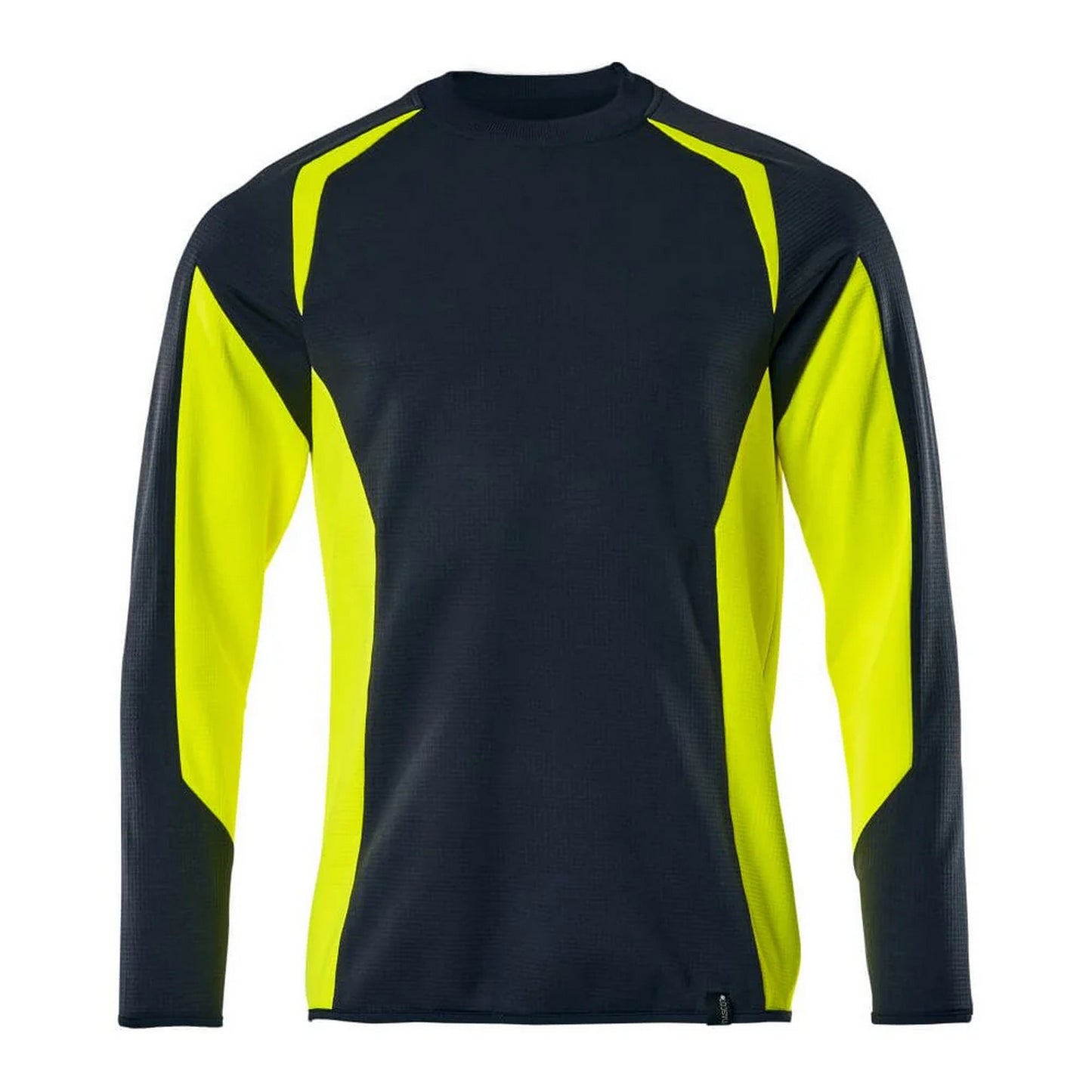 Dark Navy-Hi Vis Yellow - Front - Mascot Mens Accelerate Safe Sweatshirt