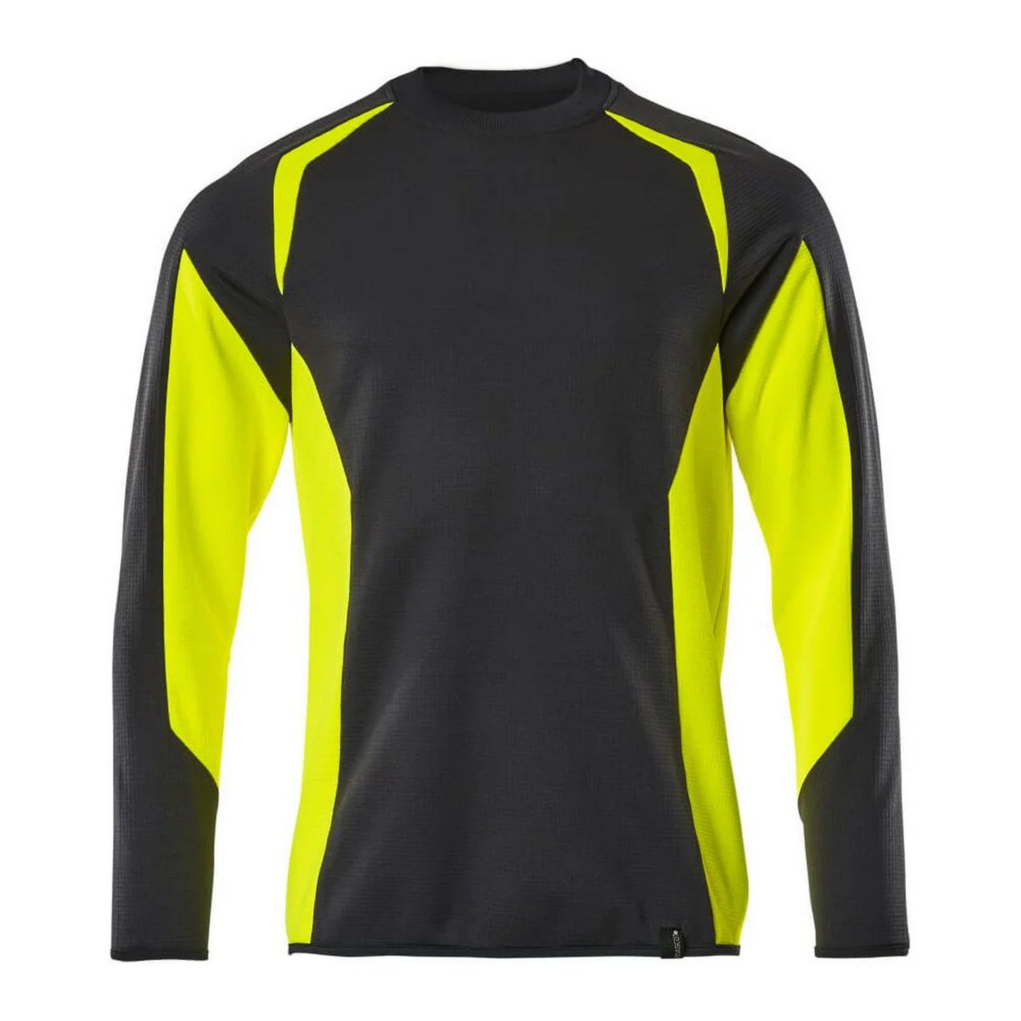 Black-Hi Vis Yellow - Front - Mascot Mens Accelerate Safe Sweatshirt