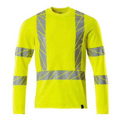 Hi Vis Yellow - Front - Mascot Mens Accelerate Safe Sweatshirt