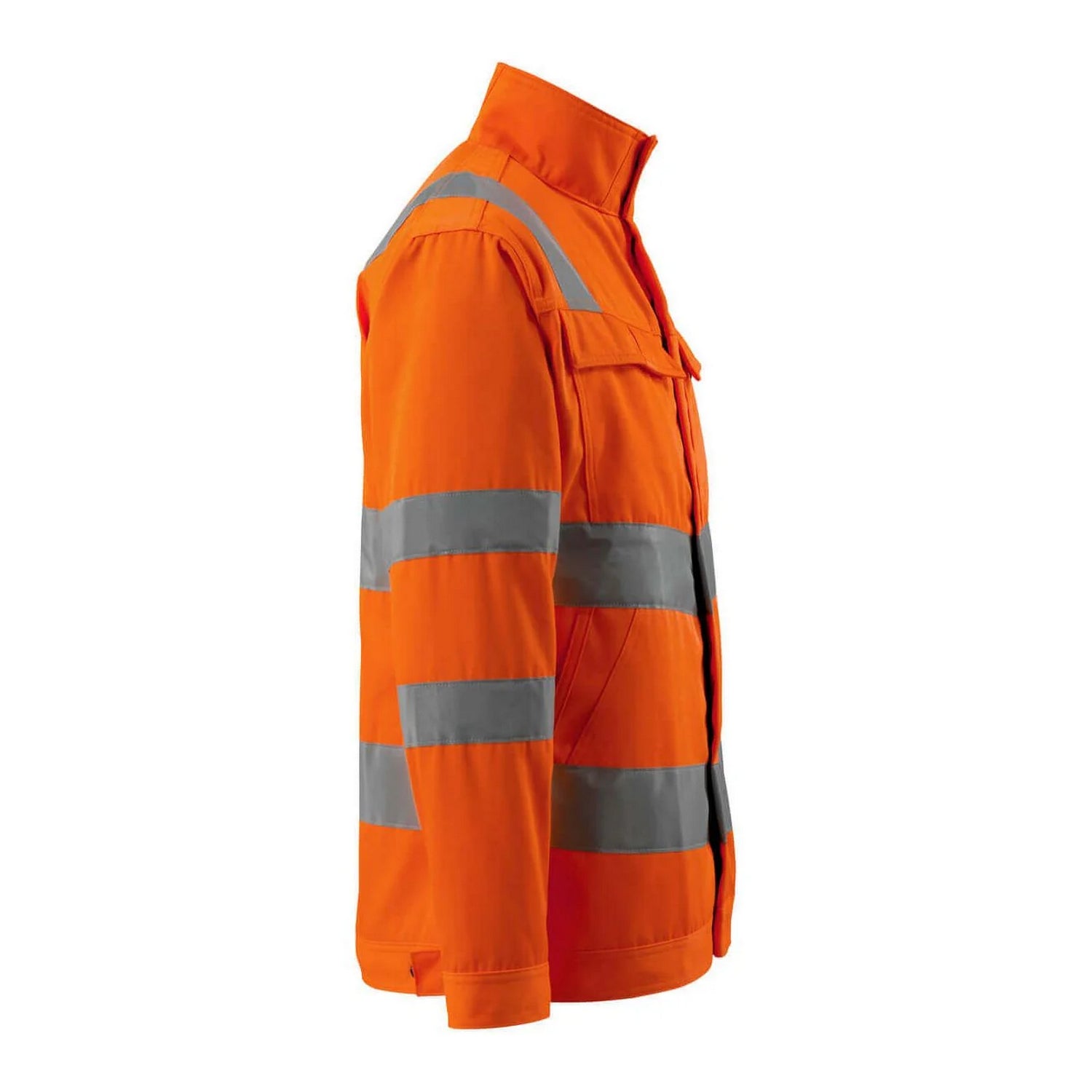 Hi Vis Orange - Side - Mascot Mens Safe Light Bunbury Hi-Vis Jacket