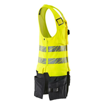 Hi Vis Yellow-Dark Navy - Side - Mascot Mens Accelerate Safe Tool Vest