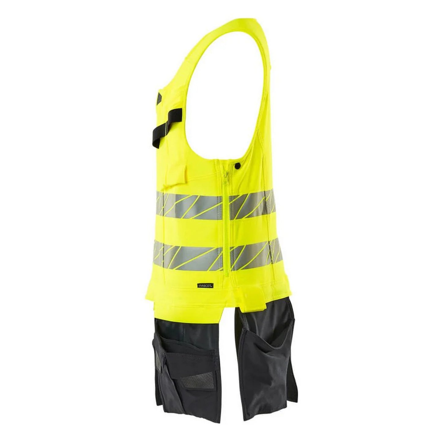 Hi Vis Yellow-Dark Navy - Lifestyle - Mascot Mens Accelerate Safe Tool Vest