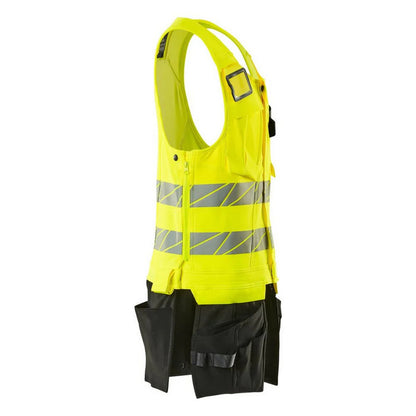 Hi Vis Yellow-Black - Side - Mascot Mens Accelerate Safe Tool Vest