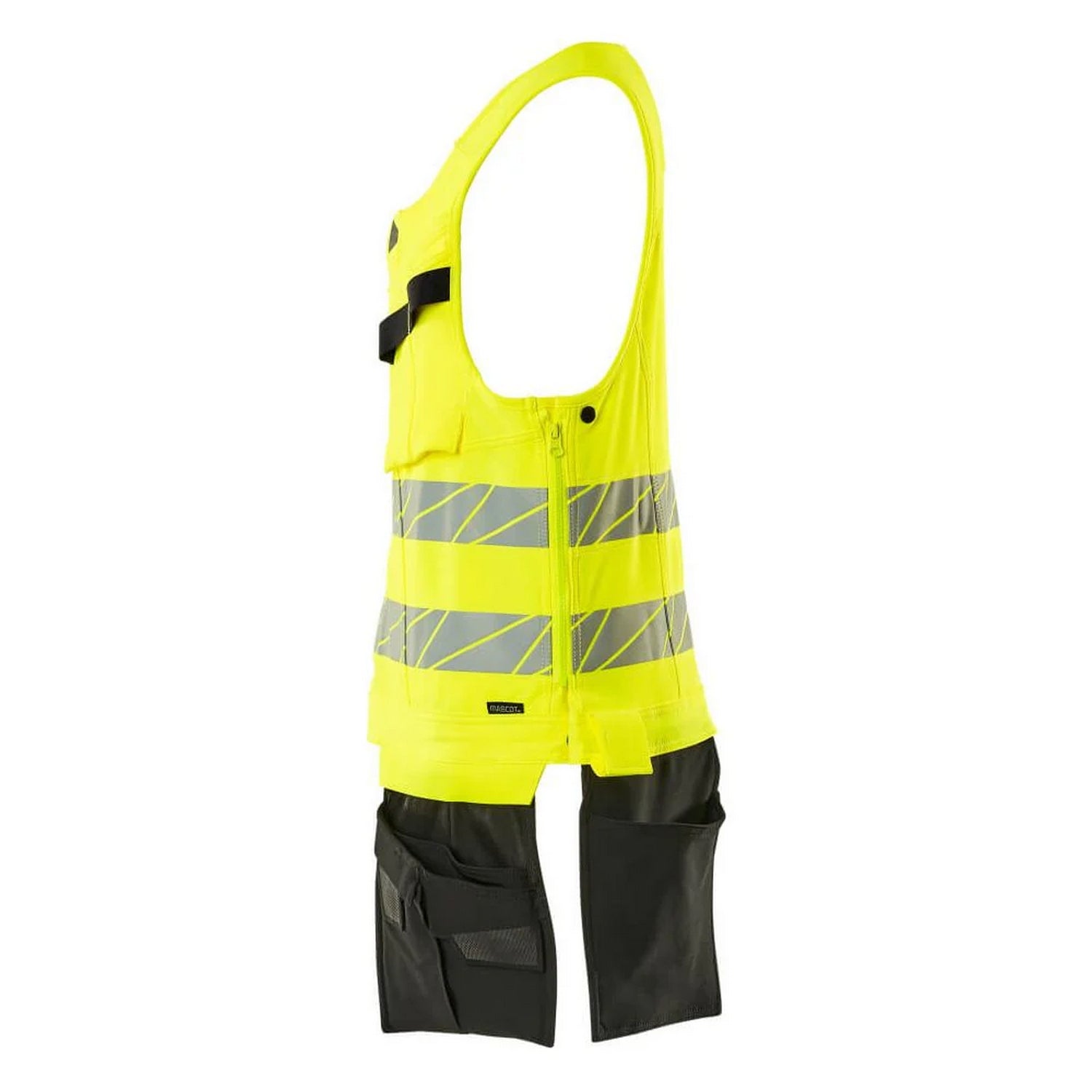 Hi Vis Yellow-Black - Lifestyle - Mascot Mens Accelerate Safe Tool Vest