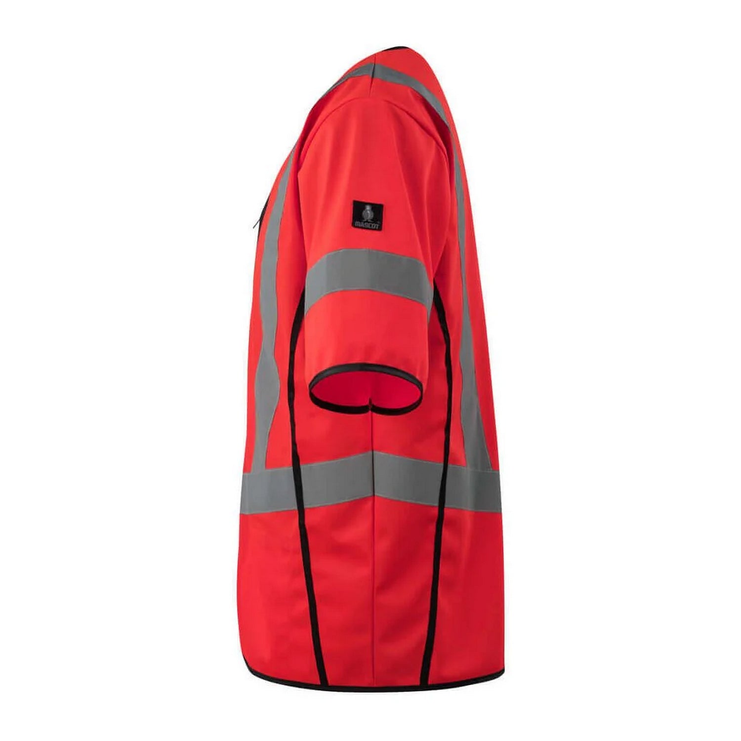 Hi Vis Red - Lifestyle - Mascot Unisex Adult Safe Supreme Packwood Short-Sleeved Hi-Vis Vest