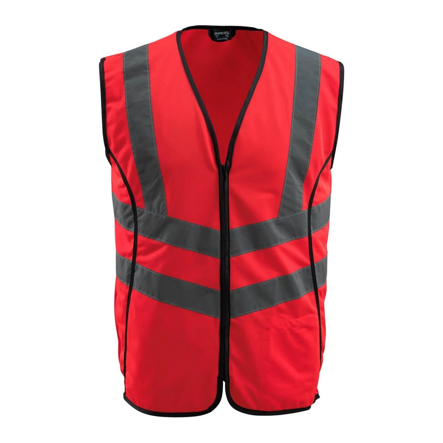 Hi Vis Red - Front - Mascot Unisex Adult Safe Supreme Wingate Hi-Vis Vest