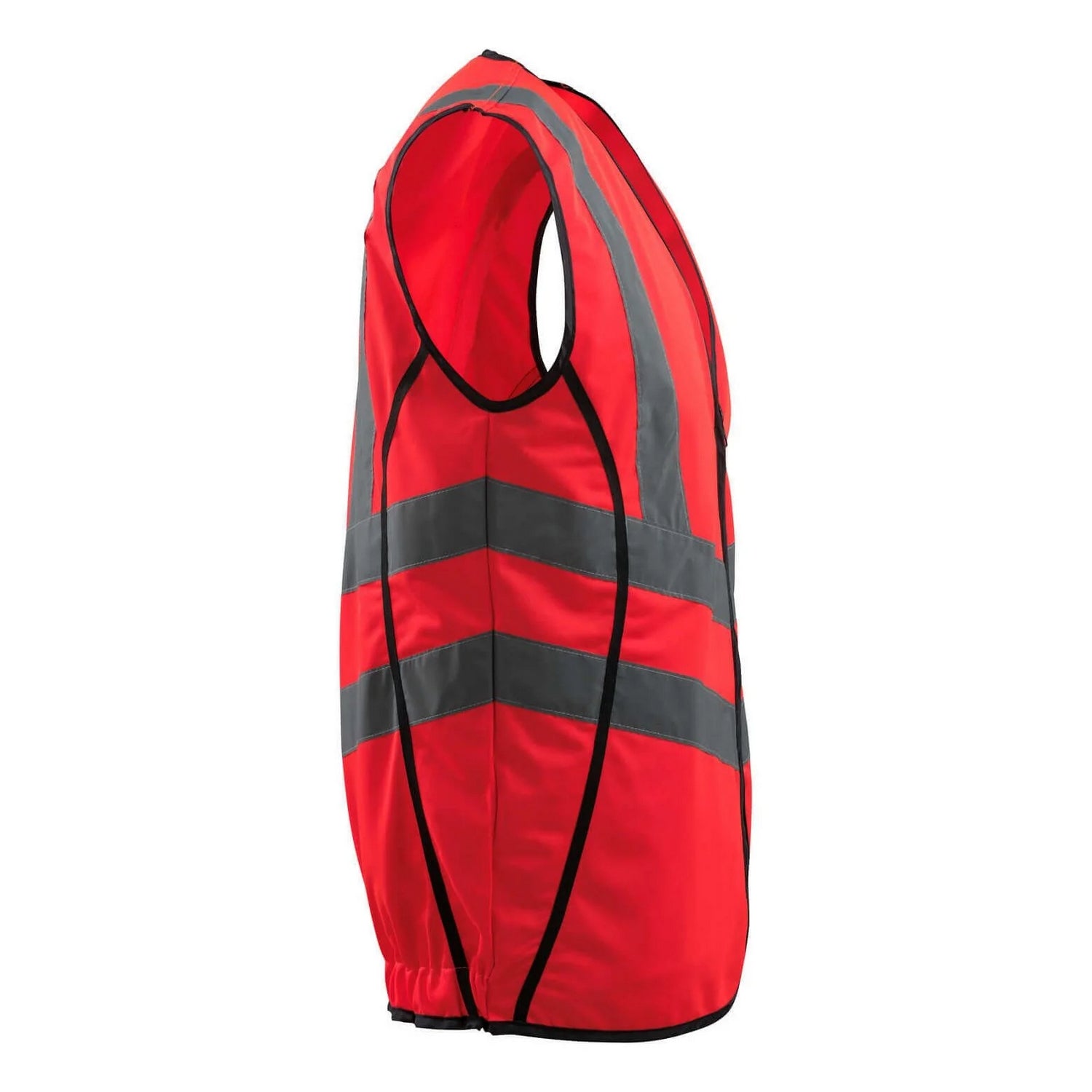 Hi Vis Red - Back - Mascot Unisex Adult Safe Supreme Wingate Hi-Vis Vest