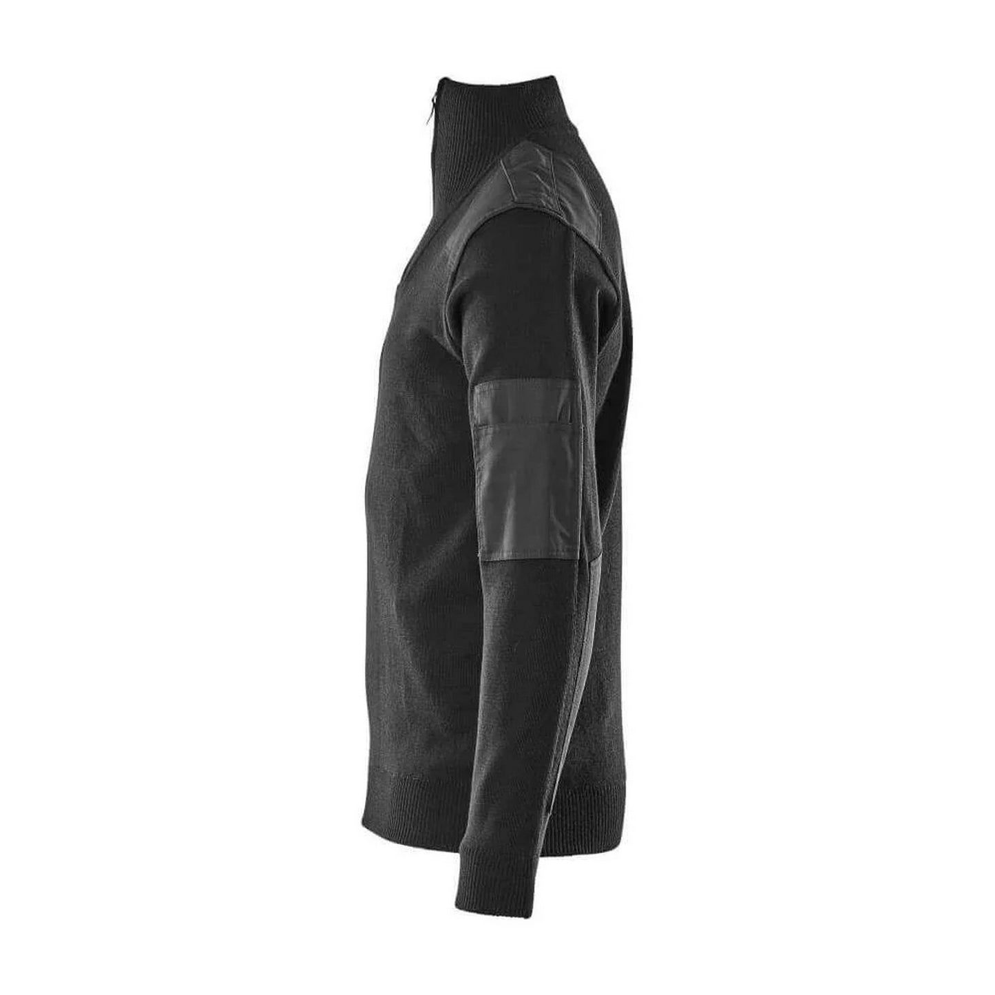 Black - Lifestyle - Mascot Mens Frontline Knitted Half Zip Jumper