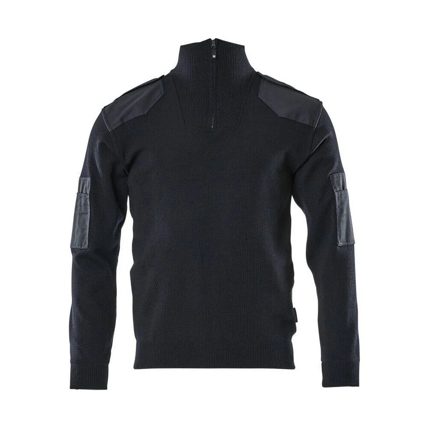 Dark Navy - Front - Mascot Mens Frontline Knitted Half Zip Jumper
