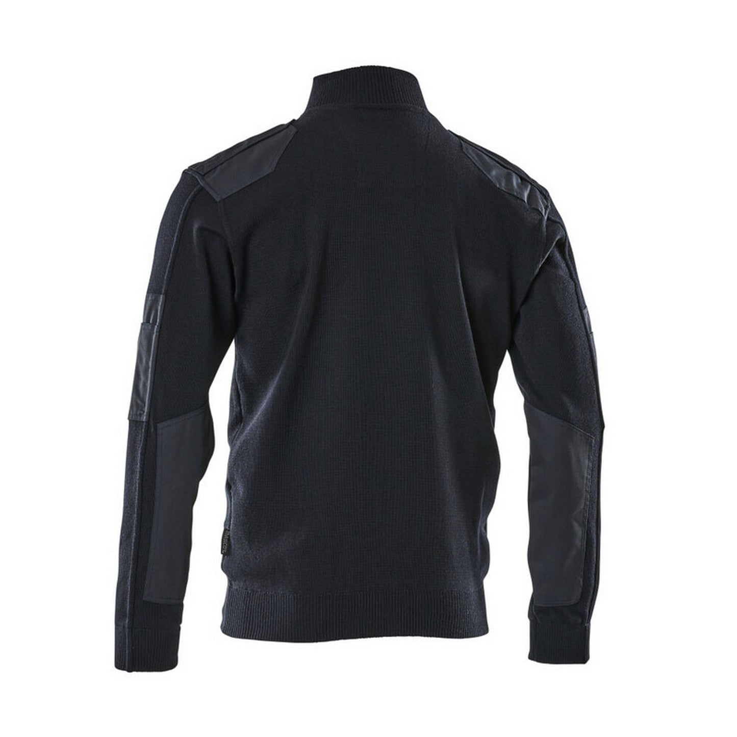 Dark Navy - Back - Mascot Mens Frontline Knitted Half Zip Jumper