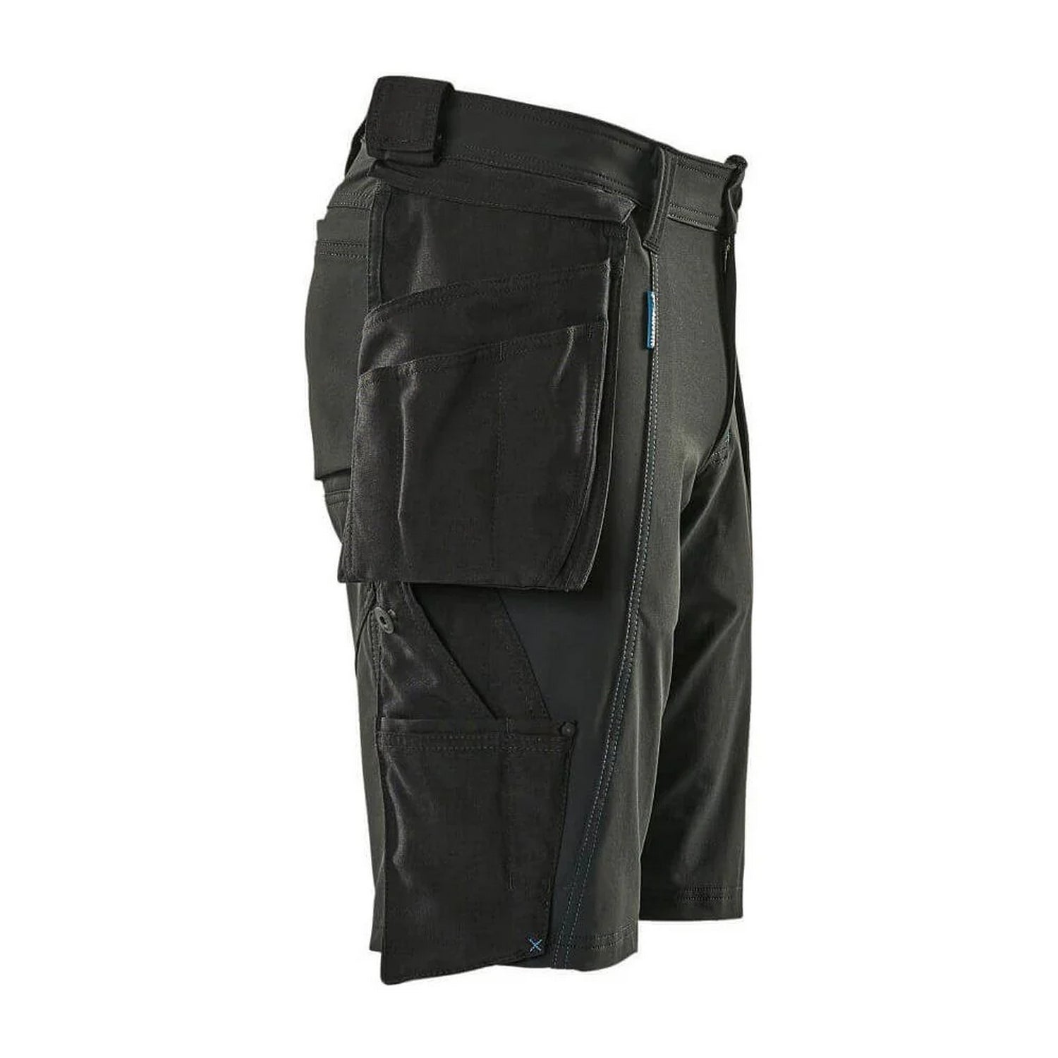 Black - Back - Mascot Mens Advanced Holster Pocket Work Shorts