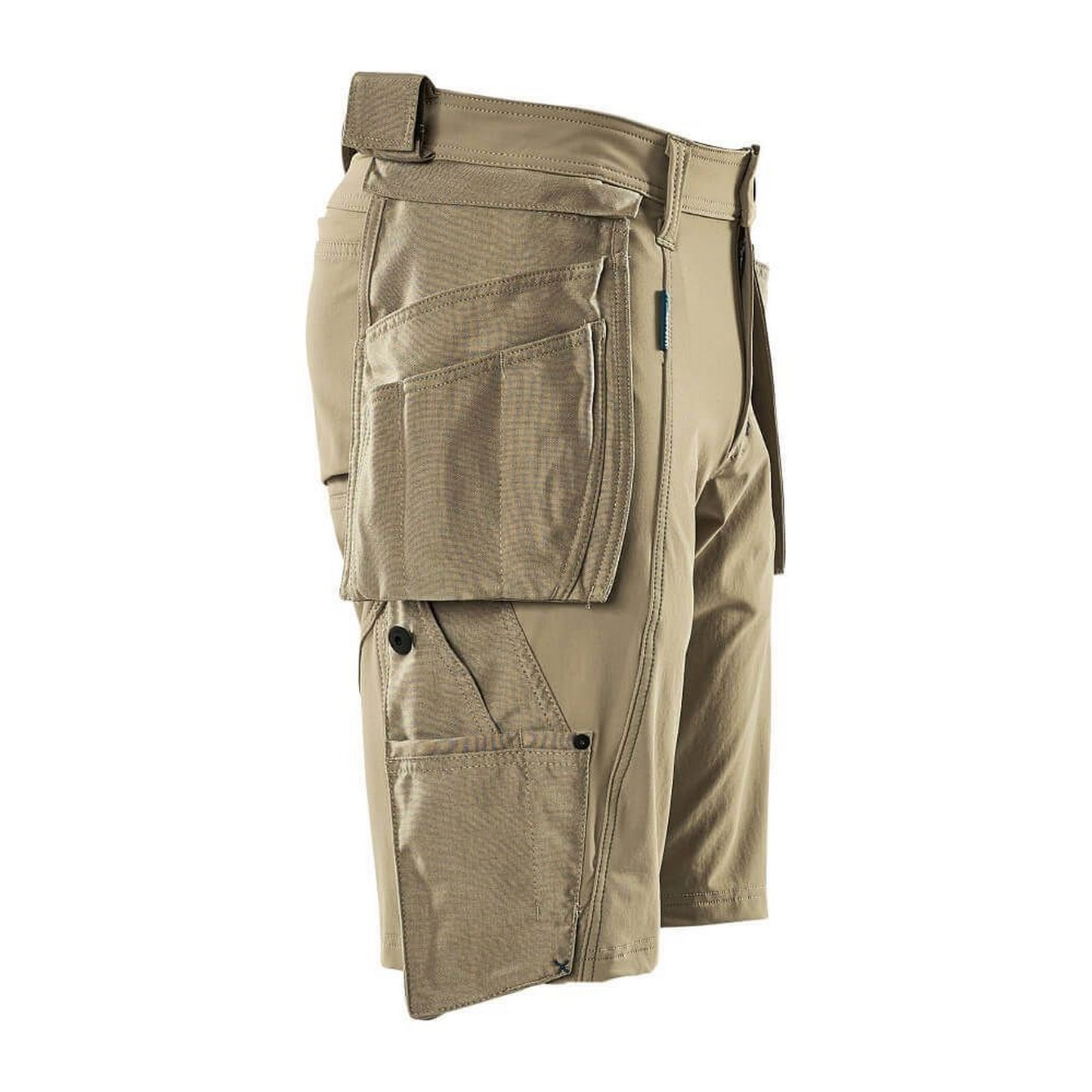 Light Khaki - Back - Mascot Mens Advanced Holster Pocket Work Shorts