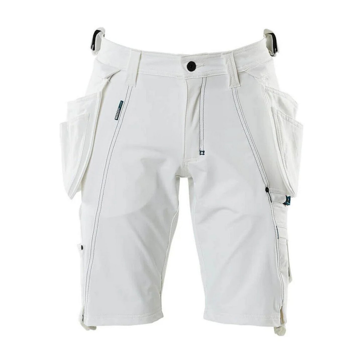 White - Front - Mascot Mens Advanced Holster Pocket Work Shorts