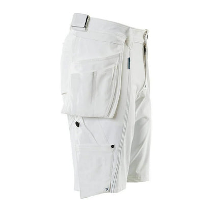 White - Back - Mascot Mens Advanced Holster Pocket Work Shorts