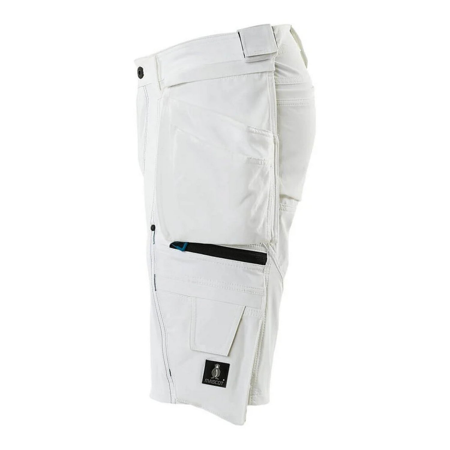 White - Side - Mascot Mens Advanced Holster Pocket Work Shorts