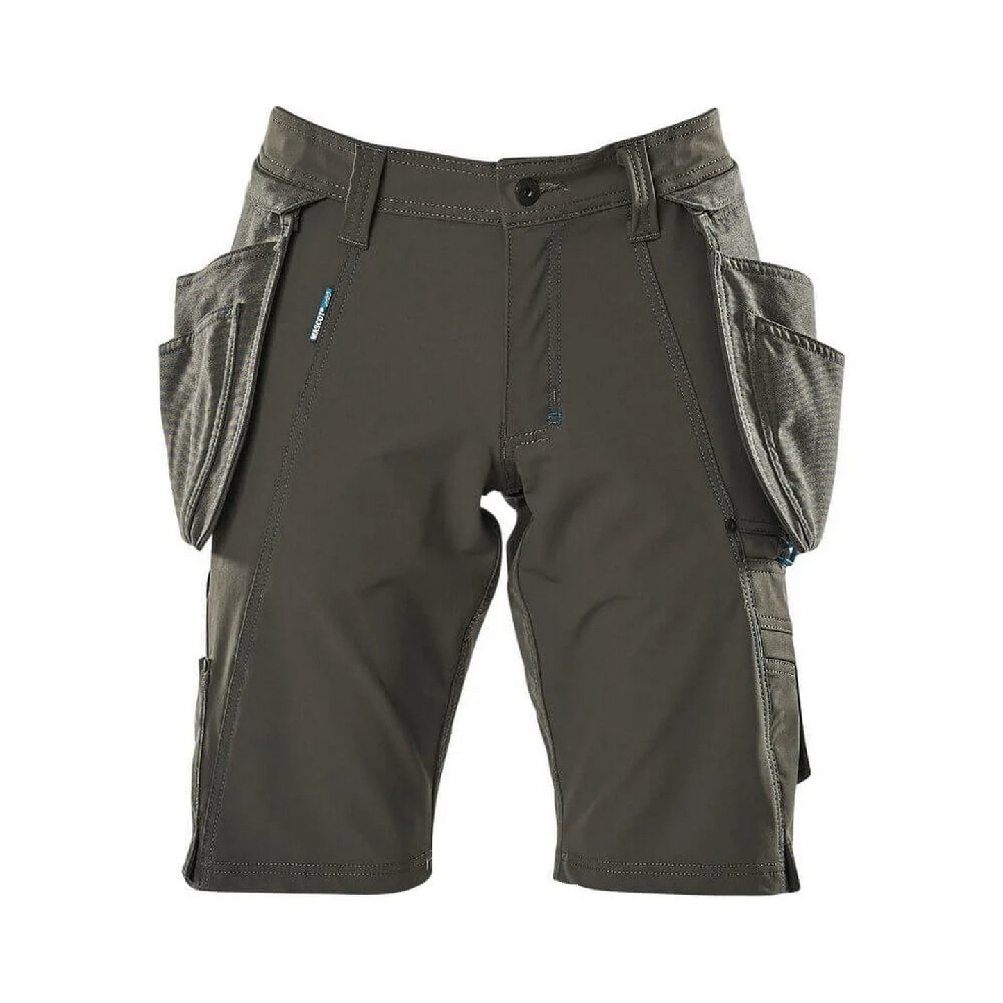 Dark Anthracite - Front - Mascot Mens Advanced Holster Pocket Work Shorts
