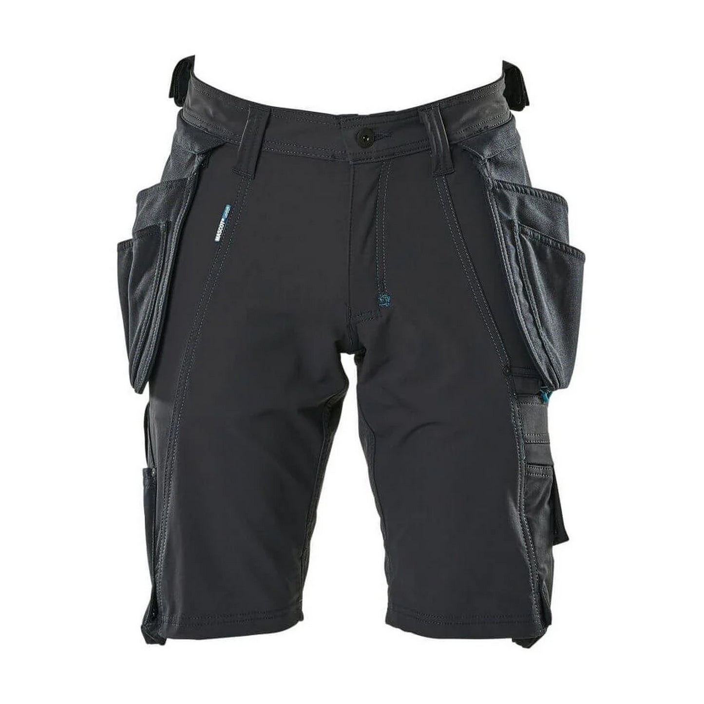 Dark Navy - Front - Mascot Mens Advanced Holster Pocket Work Shorts