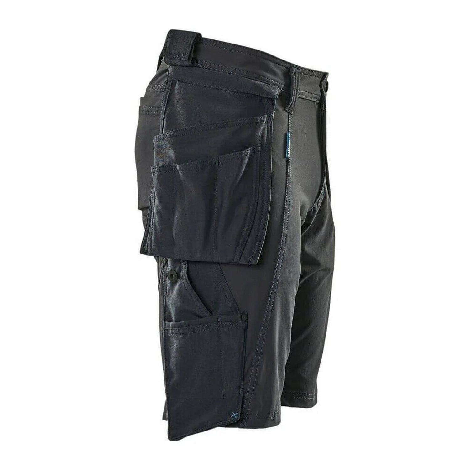 Dark Navy - Back - Mascot Mens Advanced Holster Pocket Work Shorts