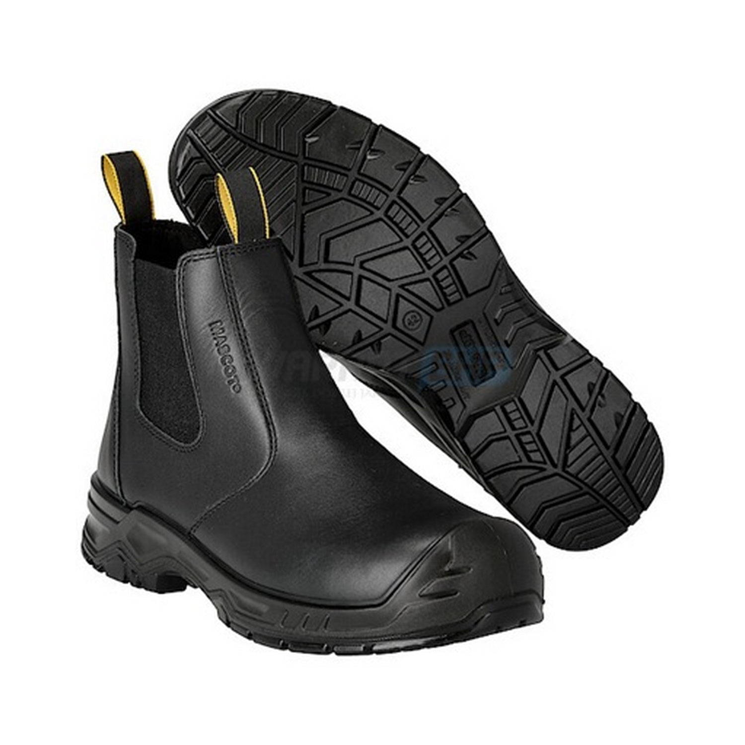 Black - Lifestyle - Mascot Unisex Adult Footwear Originals Leather Safety Boots