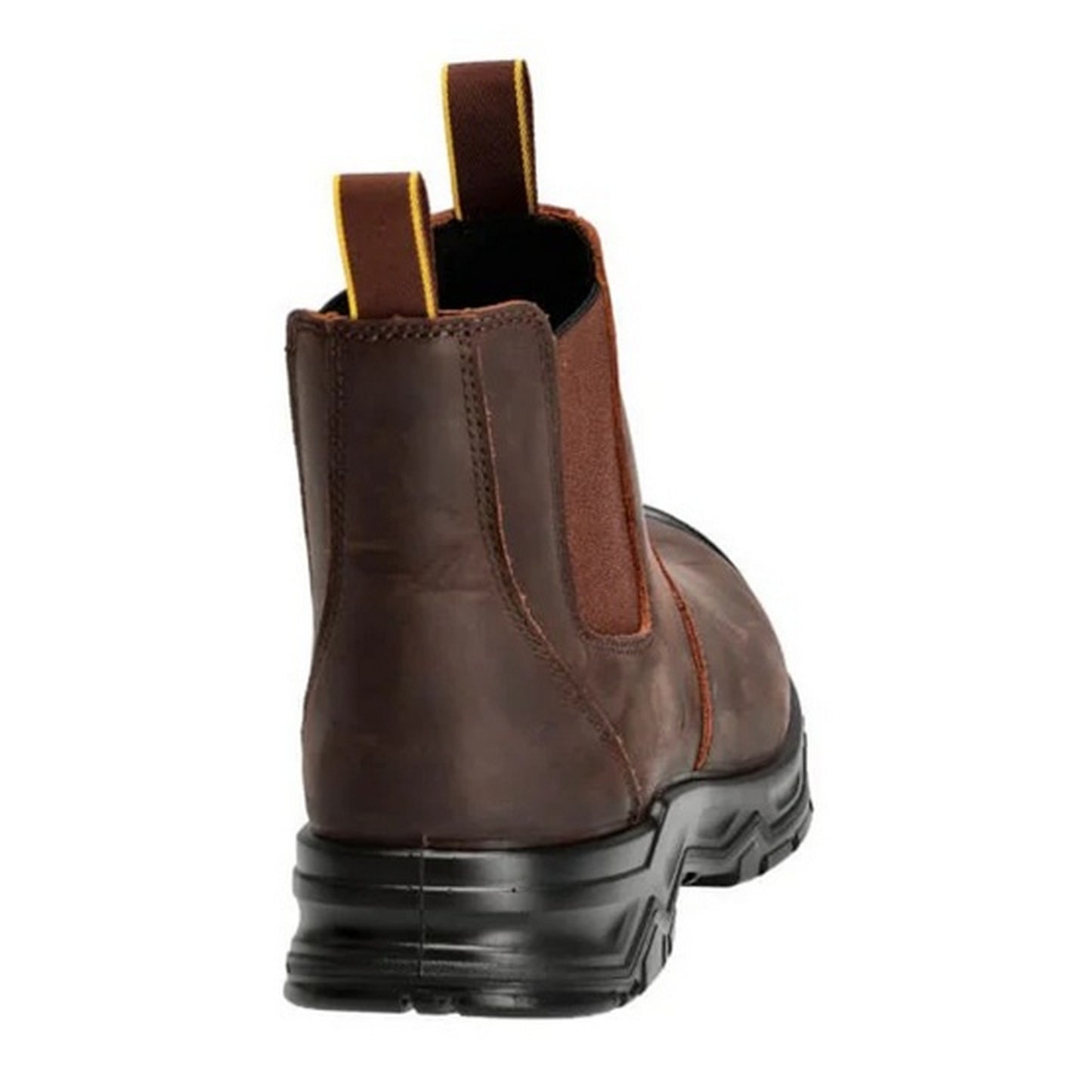 Dark Brown-Black - Back - Mascot Unisex Adult Footwear Originals Leather Safety Boots