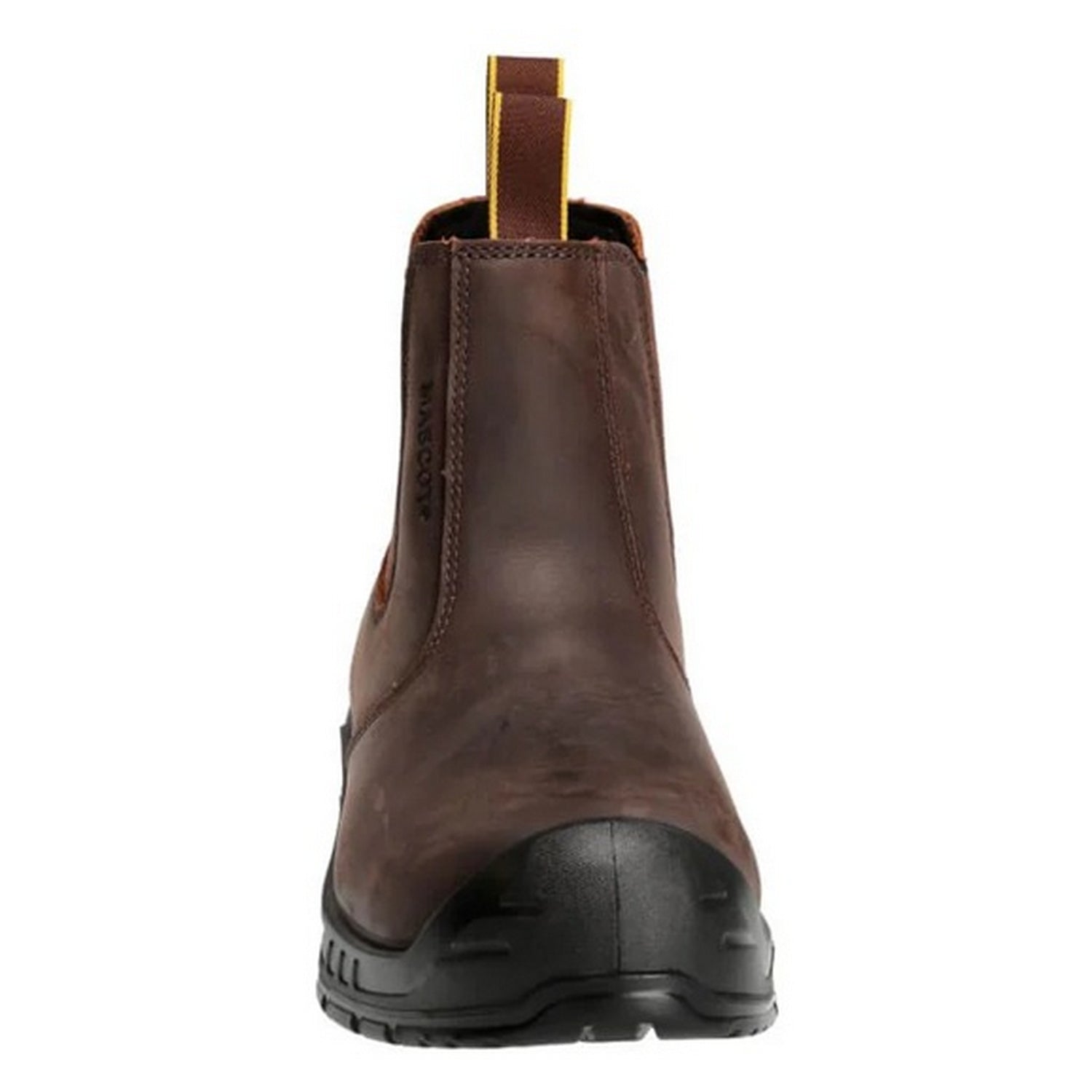 Dark Brown-Black - Side - Mascot Unisex Adult Footwear Originals Leather Safety Boots