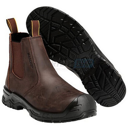 Dark Brown-Black - Lifestyle - Mascot Unisex Adult Footwear Originals Leather Safety Boots