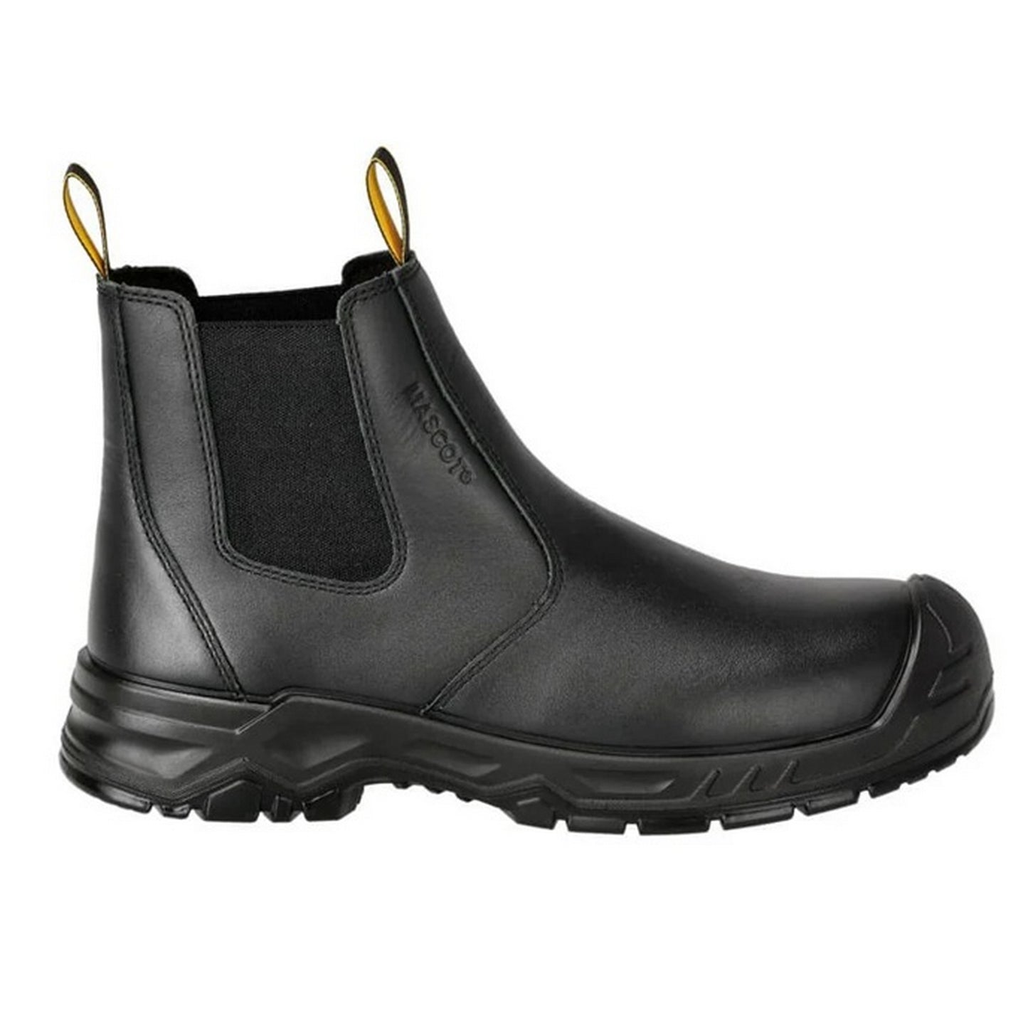 Black - Front - Mascot Unisex Adult Footwear Originals Leather Safety Boots
