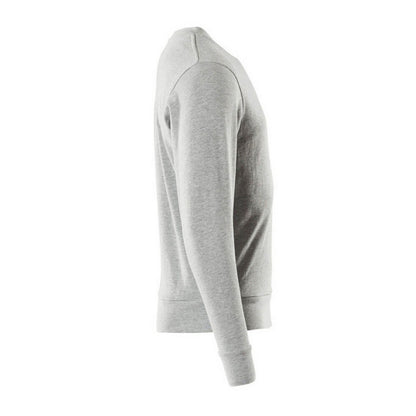 Grey Flecked - Side - Mascot Mens Crossover Modern Sweatshirt