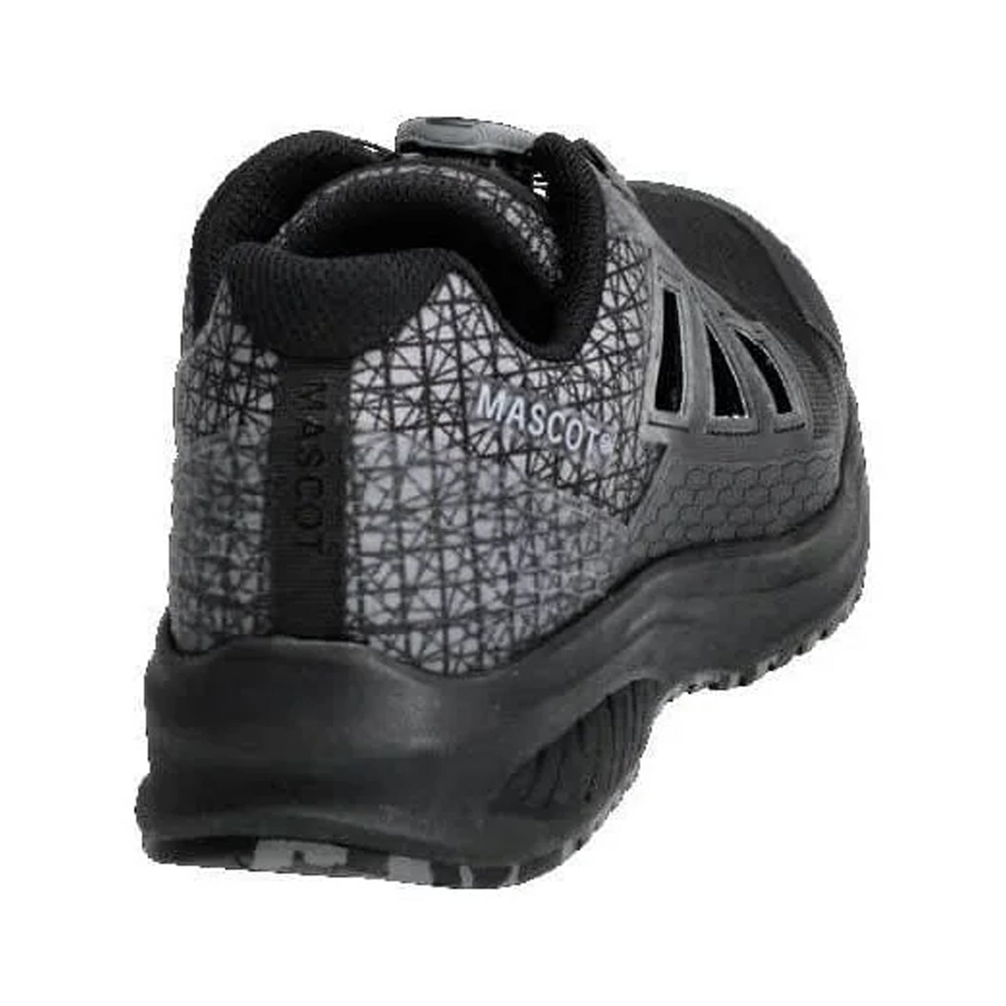 Black - Back - Mascot Womens-Ladies Footwear Accelerate Safety Sandals
