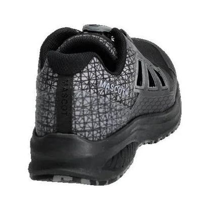 Black - Back - Mascot Womens-Ladies Footwear Accelerate Safety Sandals