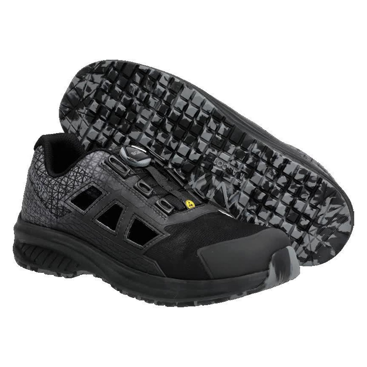 Black - Lifestyle - Mascot Womens-Ladies Footwear Accelerate Safety Sandals