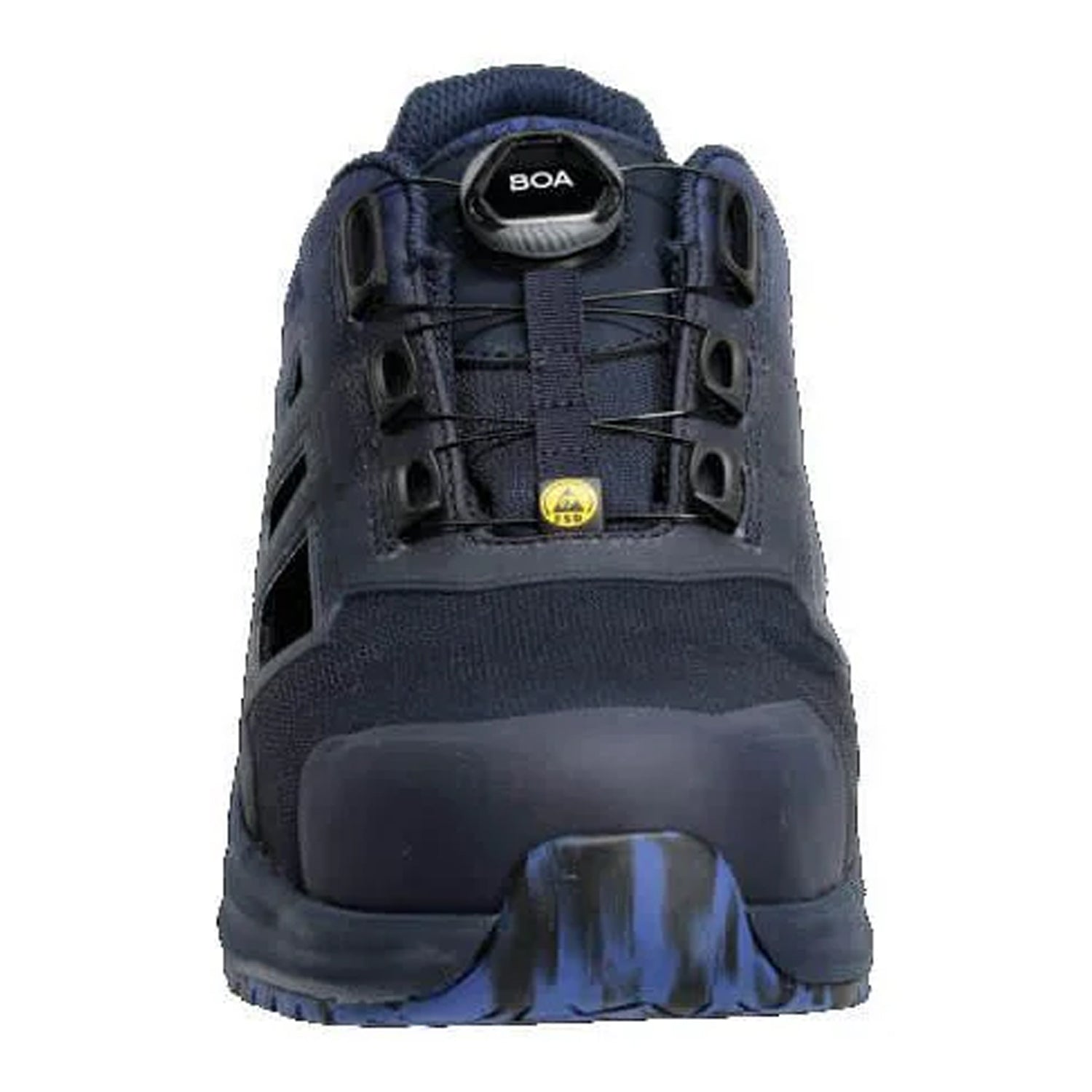 Dark Navy-Azure Blue - Side - Mascot Womens-Ladies Footwear Accelerate Safety Sandals