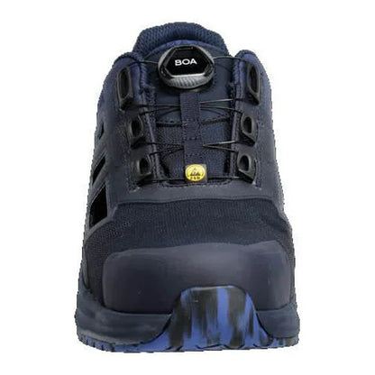 Dark Navy-Azure Blue - Side - Mascot Womens-Ladies Footwear Accelerate Safety Sandals