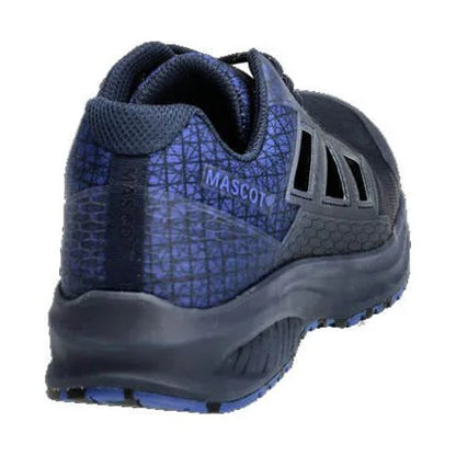 Dark Navy-Azure Blue - Back - Mascot Womens-Ladies Footwear Accelerate Lace Up Safety Sandals