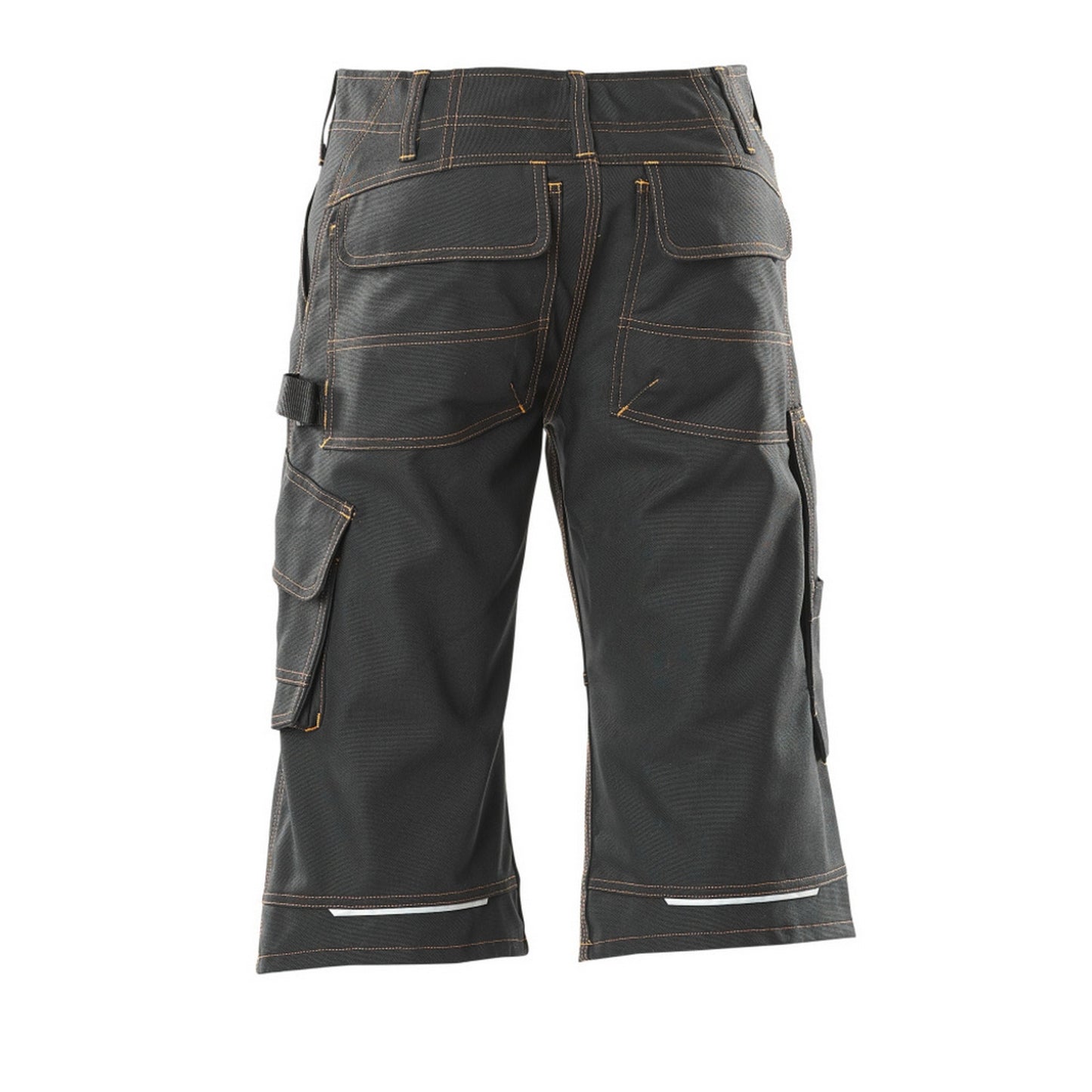 Black - Back - Mascot Mens Young Borba Long Length Work Shorts