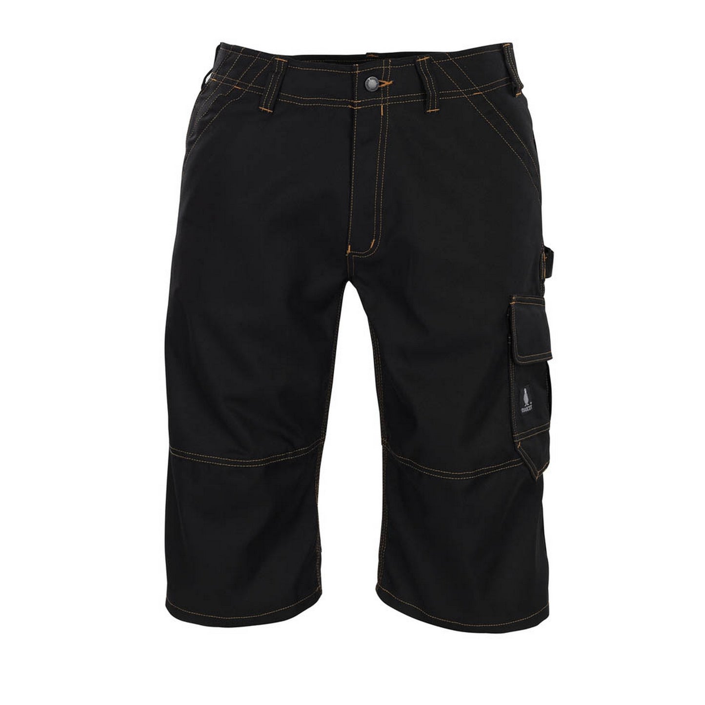 Black - Front - Mascot Mens Young Borba Long Length Work Shorts