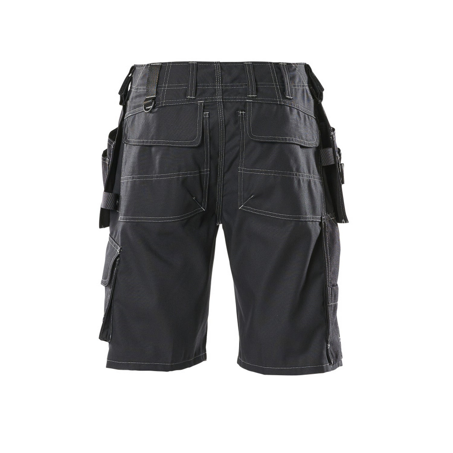 Black - Back - Mascot Mens Hardwear Zafra Holster Pocket Work Shorts