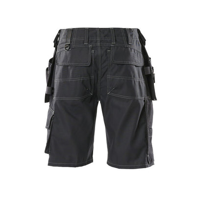 Black - Back - Mascot Mens Hardwear Zafra Holster Pocket Work Shorts