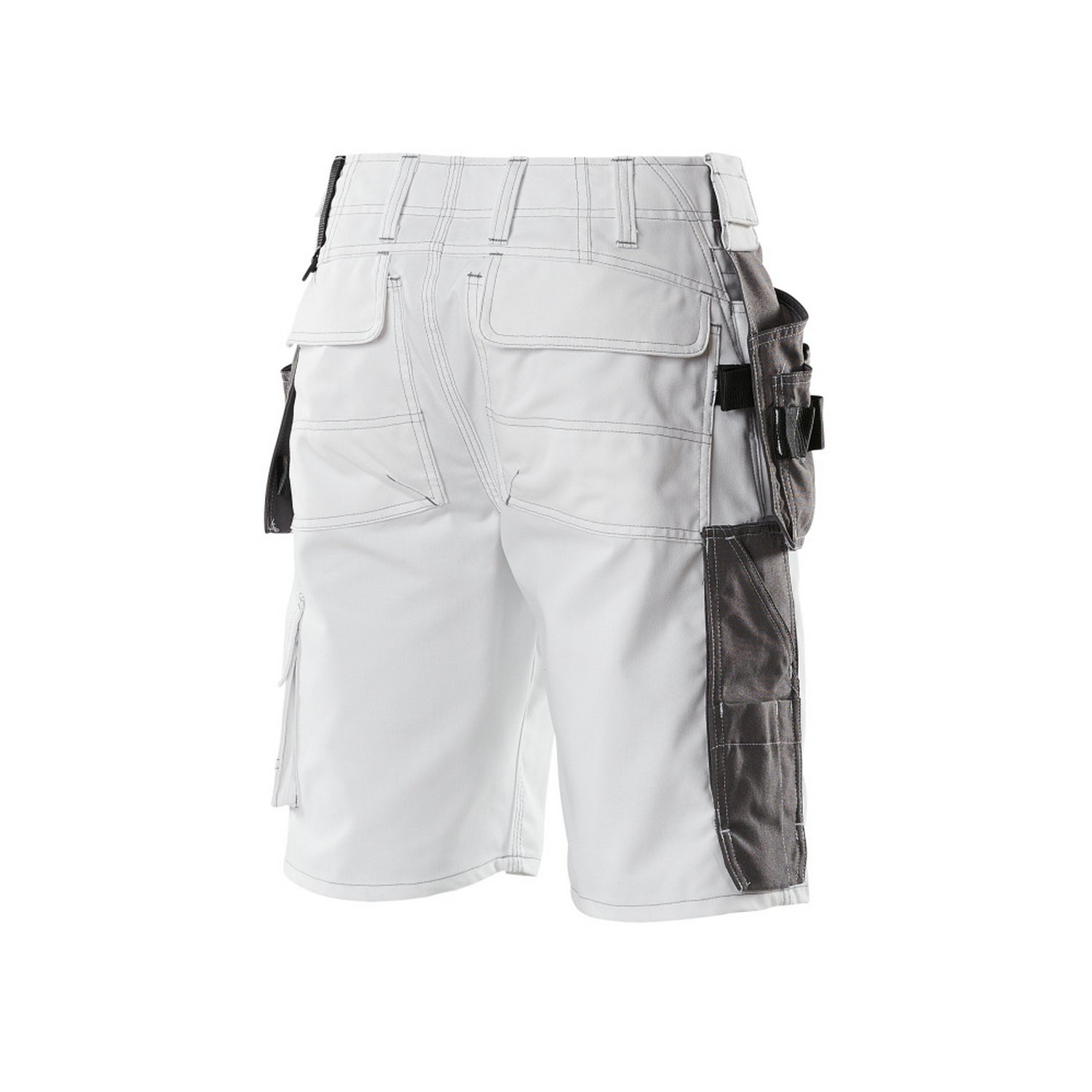 White - Back - Mascot Mens Hardwear Zafra Holster Pocket Work Shorts