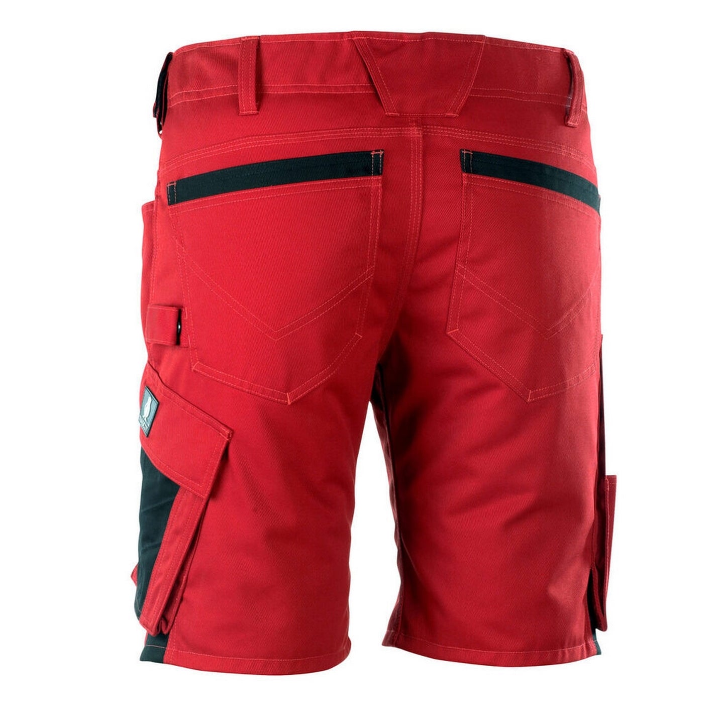 Red-Black - Back - Mascot Mens Unique Stuttgart Work Shorts