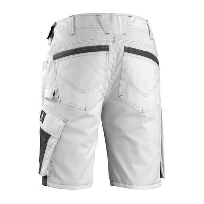 White-Dark Anthracite - Back - Mascot Mens Unique Stuttgart Work Shorts