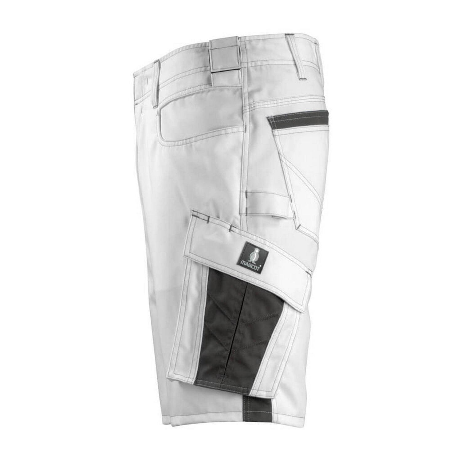 White-Dark Anthracite - Lifestyle - Mascot Mens Unique Stuttgart Work Shorts