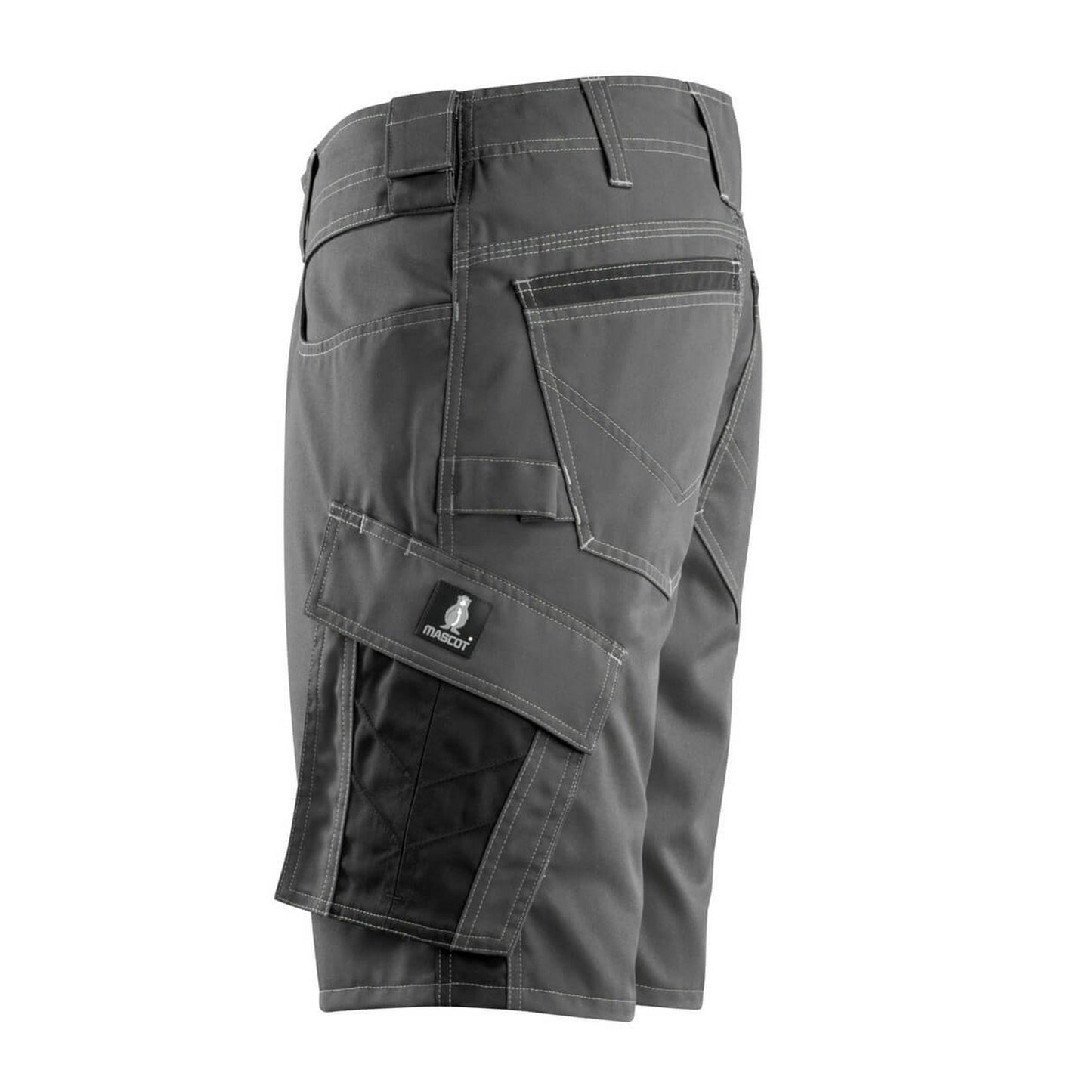 Dark Anthracite-Black - Side - Mascot Mens Unique Stuttgart Work Shorts