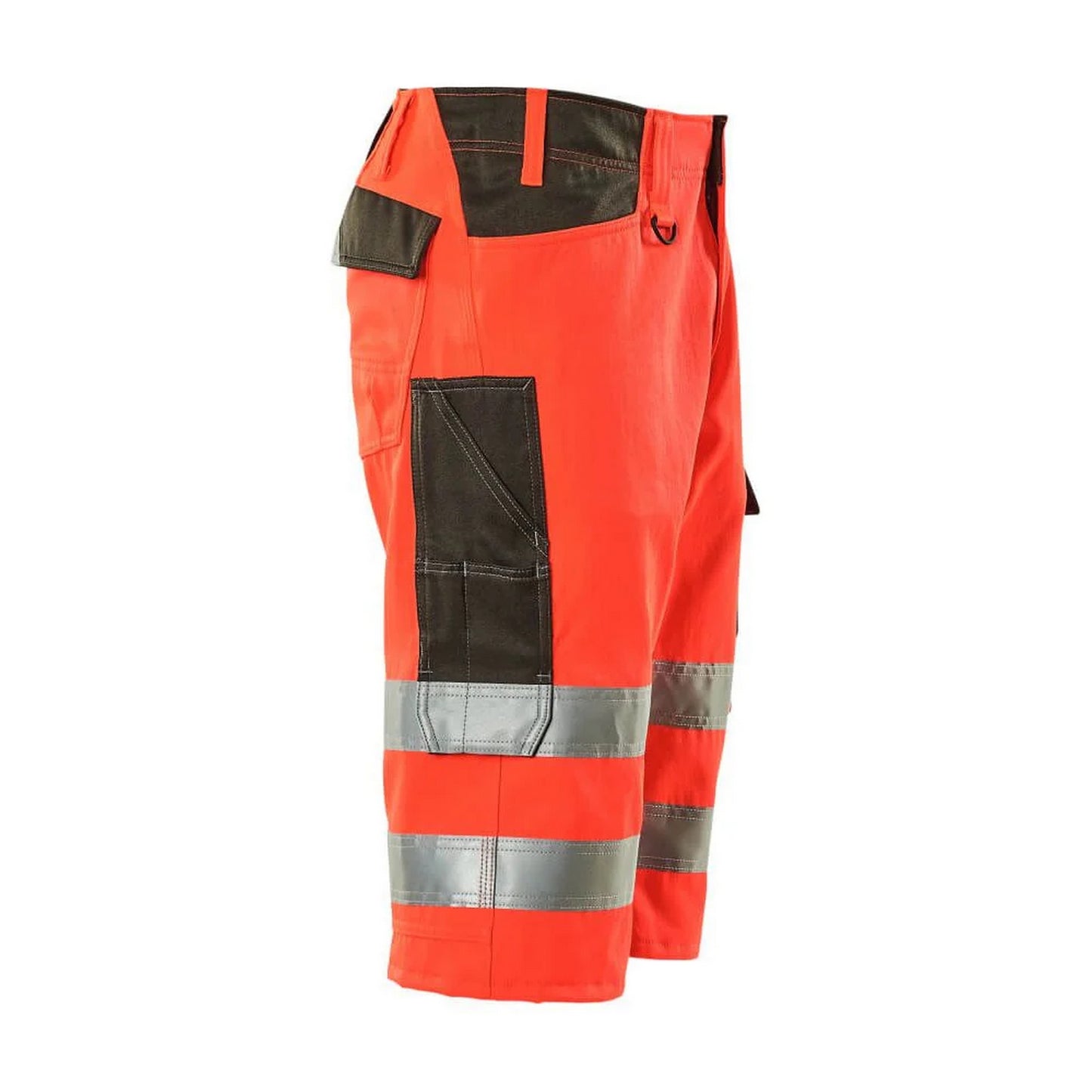 Hi Vis Red-Dark Anthracite - Back - Mascot Mens Safe Supreme Luton Long Length Work Shorts