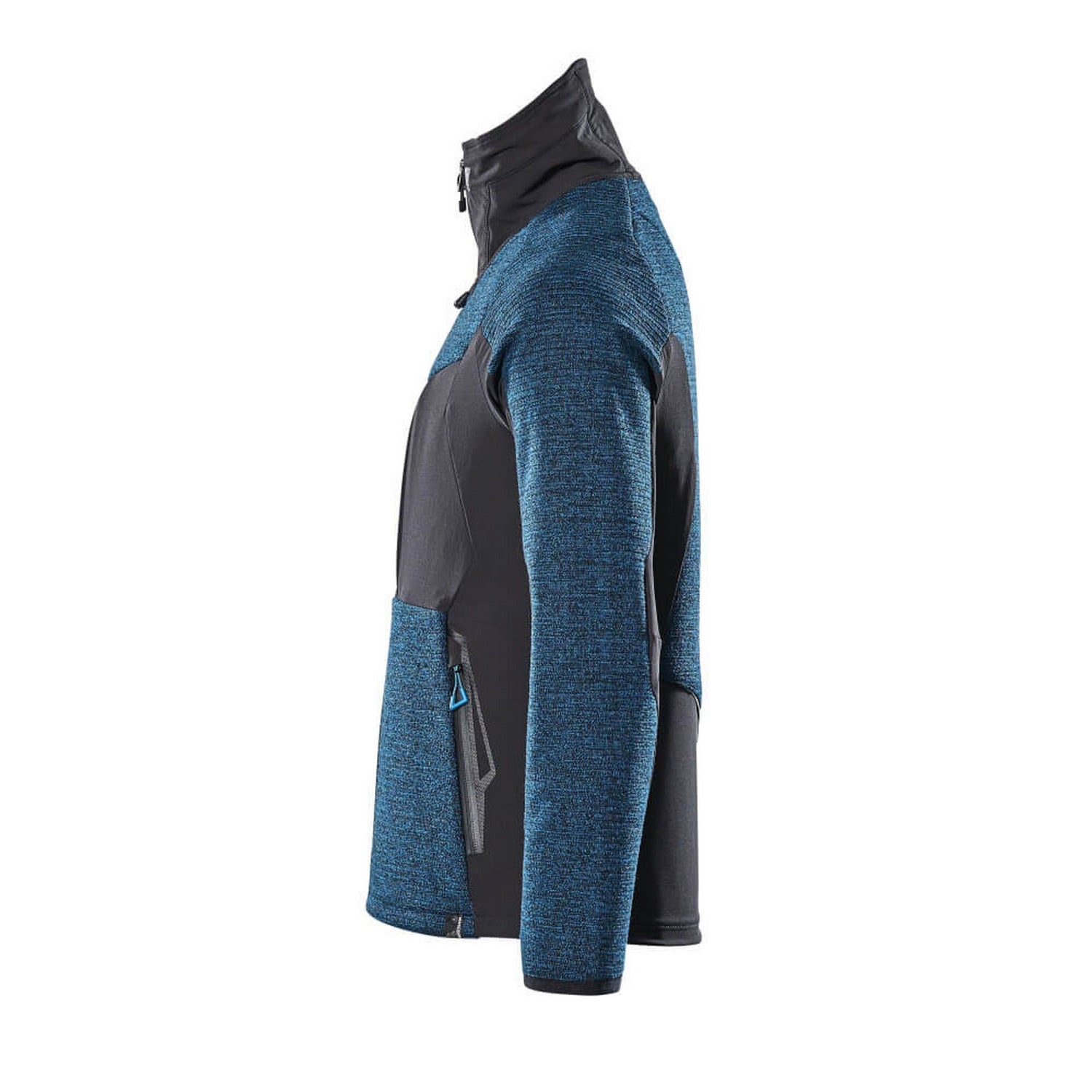 Dark Petroleum-Black - Lifestyle - Mascot Mens Advanced Knitted Full Zip Jacket