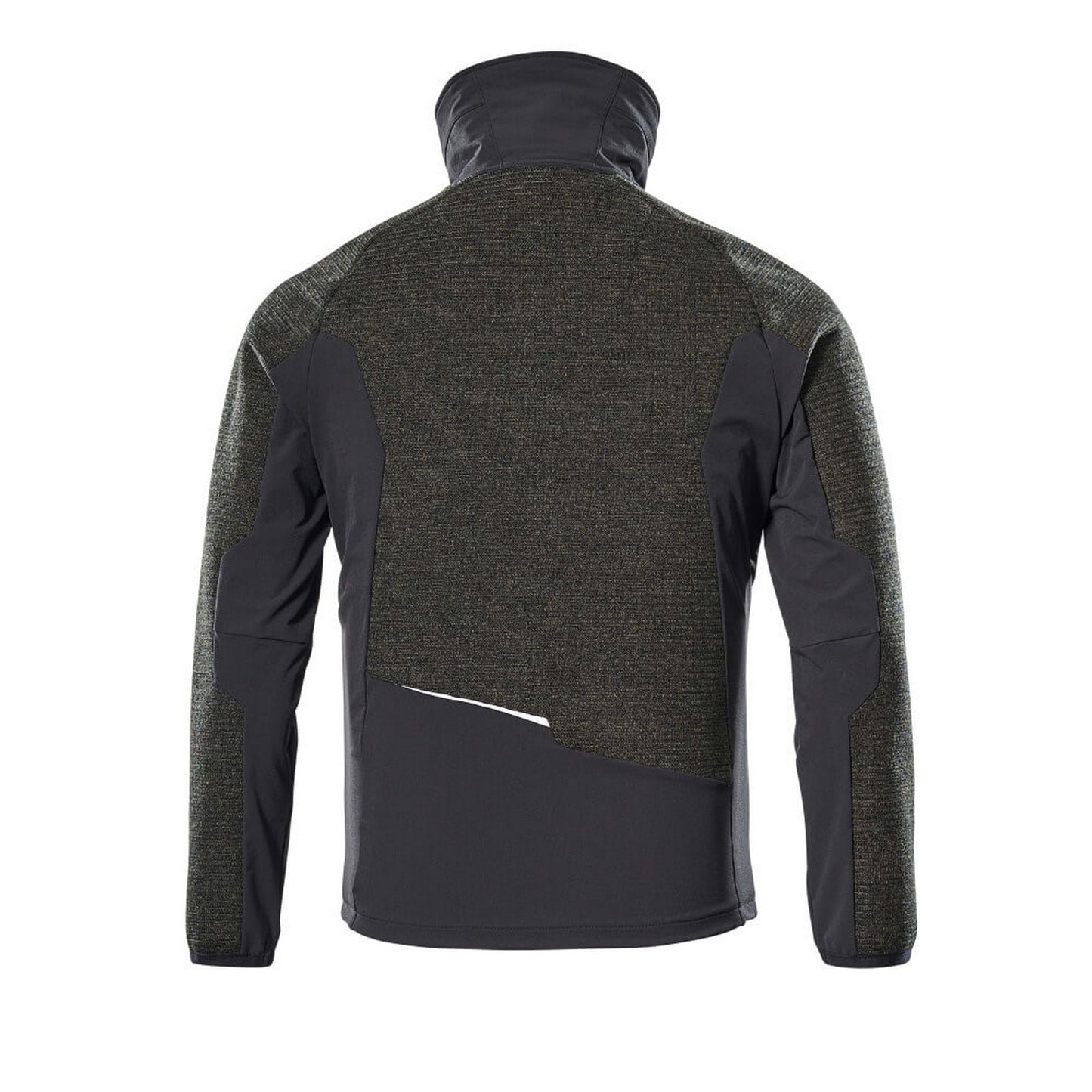 Moss Green-Black - Back - Mascot Mens Advanced Knitted Full Zip Jacket