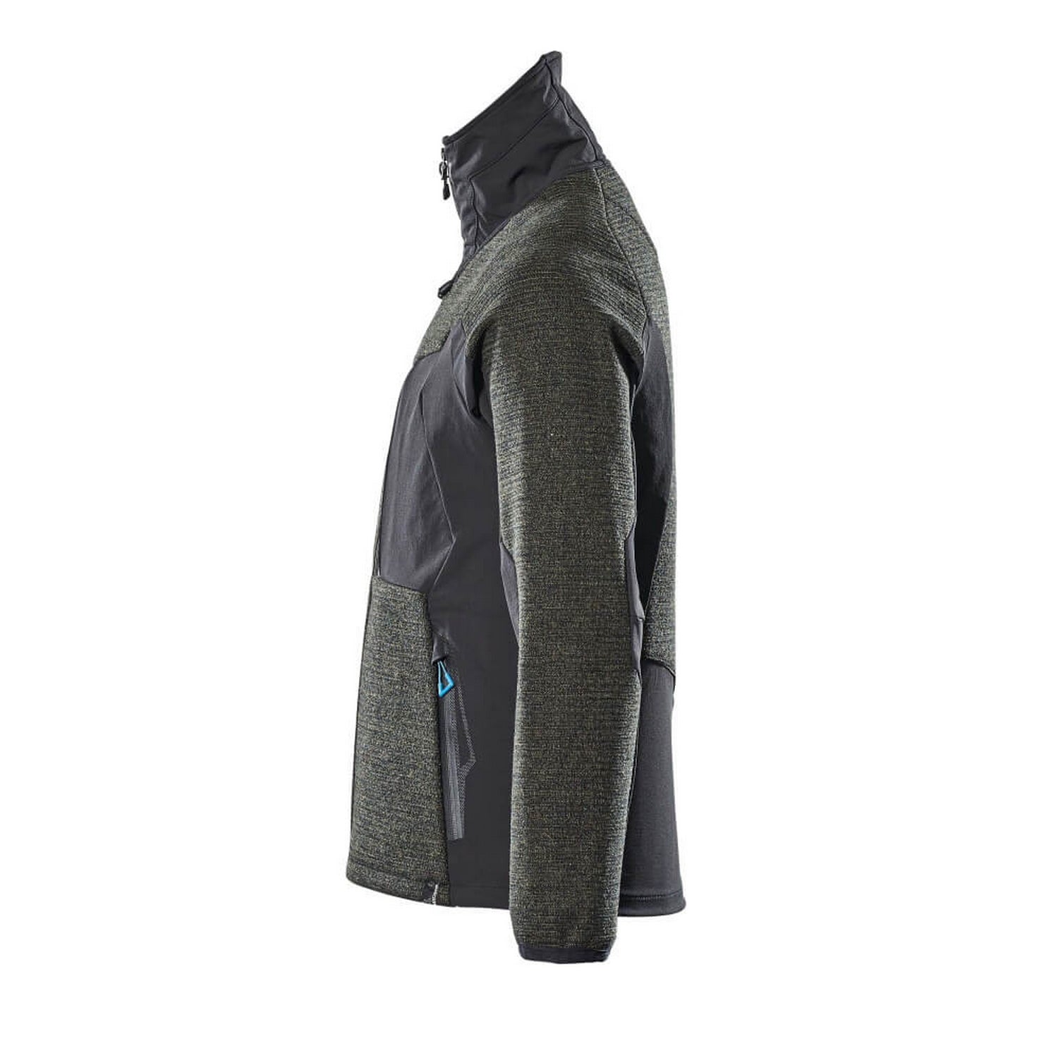 Moss Green-Black - Lifestyle - Mascot Mens Advanced Knitted Full Zip Jacket