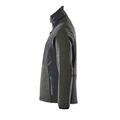 Moss Green-Black - Lifestyle - Mascot Mens Advanced Knitted Full Zip Jacket